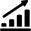 Growth chart icon representing lasting impact from nonprofit leadership consulting
